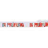 Klebeband In Prüfung, weiß/rot, Polypropylen, selbstklebend, 50mm, 66m/Rolle