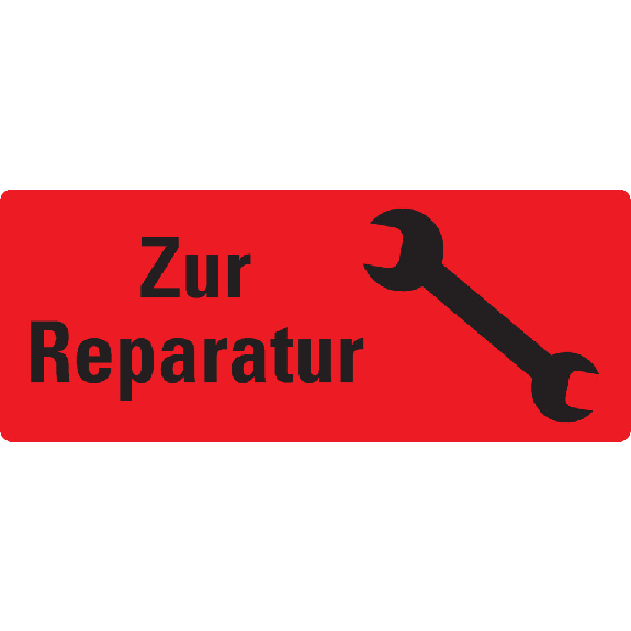 Organisationsetikiett Zur Reparatur, Pikto, rot, Haftpapier, ablösbar, 50x20mm, 500/Rolle Organisationsetikiett Zur Reparatur, Pikto, rot, Haftpapier, ablösbar, 50x20mm, 500/Rolle-Beschreibung lesen