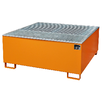 Auffangwanne AW 1000/PE, lackiert, Gelborange-Beschreibung lesen