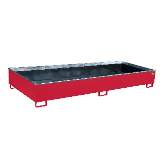 Regalwanne mit PE-Einsatz RW 3300-3 PE, lackiert, Feuerrot-Beschreibung lesen