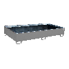 Regalwanne mit PE-Einsatz RW 2700-3 PE, lackiert, Mausgrau Regalwanne mit PE-Einsatz RW 2700-3 PE, lackiert, Mausgrau