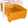 Auffangwanne FRA-1, 980x580x850mm, 246l, Gelborange