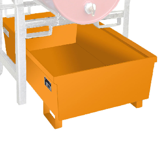 Auffangwanne FRA-1, 980x580x850mm, 246l, Gelborange-Beschreibung lesen