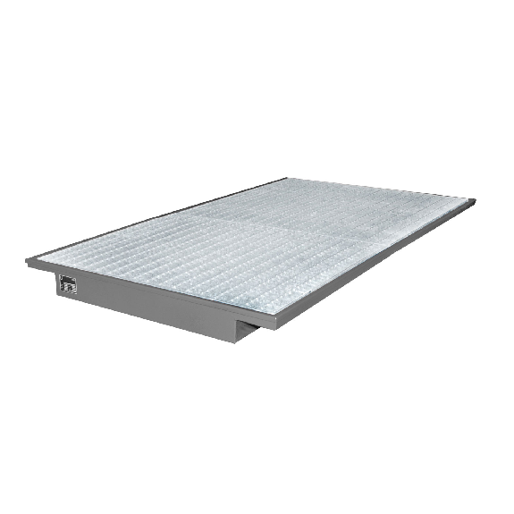 Bandeja de retención suspendida EHW 2200 pintada gris ratón-Leer más