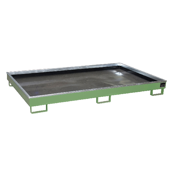 Regalwanne mit PE-Einsatz RW 2200-1 PE, lackiert, Resedagrün Regalwanne mit PE-Einsatz RW 2200-1 PE, lackiert, Resedagrün-Beschreibung lesen