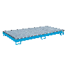 Regalwanne mit PE-Einsatz RW-GR 2700-1 PE, lackiert, Lichtblau Regalwanne mit PE-Einsatz RW-GR 2700-1 PE, lackiert, Lichtblau