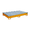 Regalwanne mit PE-Einsatz RW-GR 2200-2 PE, lackiert, Gelborange