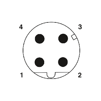 M12D Mâle Droit 4p/RJ45 Mâle Droit 4p; PVC Blindé Vert 5m Profinet - NBC-M12MSD/ 5,0-93B/R4AC-Lire la description