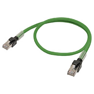 Câble Ethernet S/FTP Cat. 5 de 1,5 m, revêtement PUR (vert) - XS6W-5PUR8SS150CM-G-Lire la description