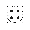M08D Droit 4p/RJ45 Droit; Câble Blindé PUR/FRNC Vert 10m - NBC-M8MSD/10,0-93C/R4AC M08D Droit 4p/RJ45 Droit; Câble Blindé PUR/FRNC Vert 10m - NBC-M8MSD/10,0-93C/R4AC