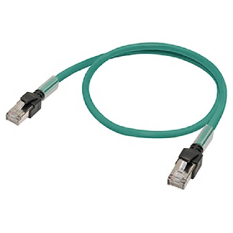 Câble Ethernet F/UTP Cat. 6a de 0,2 m, revêtement LSZH (vert) - XS6W-6LSZH8SS20CM-G-Lire la description