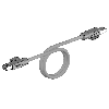 Câble Ethernet S/FTP Cat.5E de 5m, revêtement PVC (bleu clair) - XS5W-T421-GMD-K