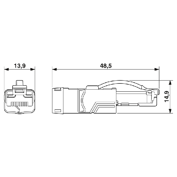 M12D Mâle Droit 4p/RJ45 Mâle Droit 4p; PVC Blindé Vert 1m Profinet - NBC-M12MSD/ 1,0-93B/R4AC-Lire la description