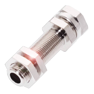 Bloc de serrage pour détecteur Ø8mm ou M08, Laiton nickelé, Ø17x48mm - BES 08,0-KH-2L (BAM00AE)-Lire la description