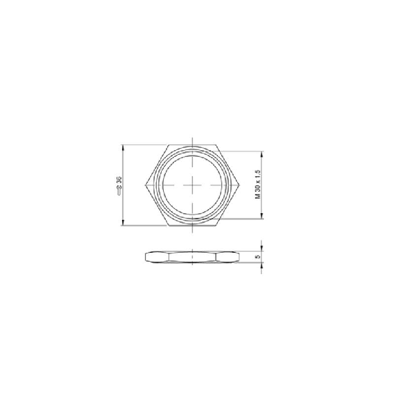 Fixation pour capteurs M30, acier Inoxydable - BAM MC-XA-021-M30-4 (BAM01WK)-Lire la description