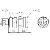 Fixation pour capteur de proximité avec butée fixe, M08, Ø8mm - BES 08,0-KH-11S/W (BAM00AC) Fixation pour capteur de proximité avec butée fixe, M08, Ø8mm - BES 08,0-KH-11S/W (BAM00AC)