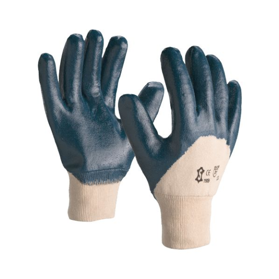 Gants nitrile sur support coton  "NI150" T.9-Beschreibung lesen