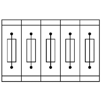 Bloc de jonction porte-fusible G, à vis, 0,2 - 4mm², noir - UK 5-HESILED 24-Lire la description