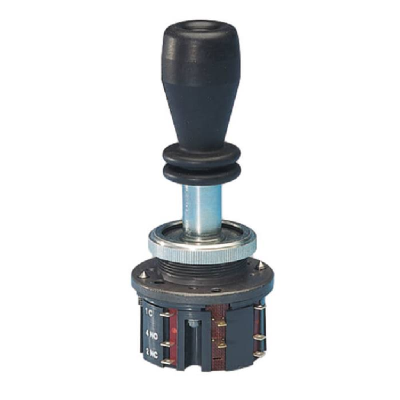 Manipulateur 4 positions, bouton-poussoir, verrouillage, soufflet - WKT1234VDW-Lire la description