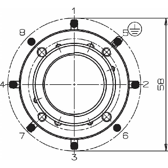 Manipulateur 4 positions, bouton-poussoir, verrouillage, soufflet - WKT1234VDW-Lire la description