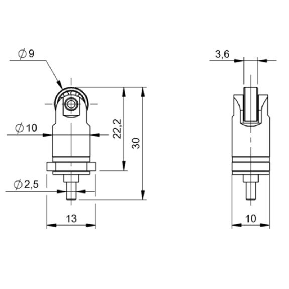 Unité de poussoir: Roulement - BAM PU-SW-002-L10-819-492 (BAM02RP)-Lire la description
