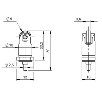 Unité de poussoir: Roulement - BAM PU-SW-002-L10-819-492 (BAM02RP)-Lire la description