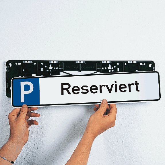 Wandhalterung, für Parkplatzreservierungsschilder, 132x525mm Wandhalterung, für Parkplatzreservierungsschilder, 132x525mm-Beschreibung lesen