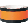 Abdeckband für Verkehrszeichen, tagesleuchtend RK 612, orange/schwarz, 50mmx33m