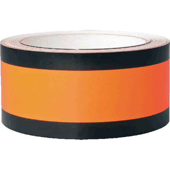 Abdeckband für Verkehrszeichen, tagesleuchtend RK 612, orange/schwarz, 50mmx33m Abdeckband für Verkehrszeichen, tagesleuchtend RK 612, orange/schwarz, 50mmx33m-Beschreibung lesen