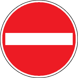 Verkehrszeichen Verbot der Einfahrt, Aluminium, Ø 400mm-Beschreibung lesen