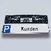 Parkplatzreservierungsschild Kunden, ohne Befestigungsset, 520x110mm Parkplatzreservierungsschild Kunden, ohne Befestigungsset, 520x110mm