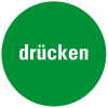 Türhinweis Drücken, verhindert Stoßverletzungen, grün, Folie, selbstklebend, Ø 100mm Türhinweis Drücken, verhindert Stoßverletzungen, grün, Folie, selbstklebend, Ø 100mm
