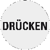 Türhinweis Drücken, silber/schwarz, Polyester-Folie, selbstklebend, Ø 100mm Türhinweis Drücken, silber/schwarz, Polyester-Folie, selbstklebend, Ø 100mm