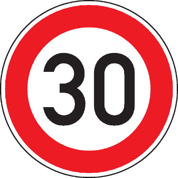 Verkehrszeichen Zulässige Höchstgesch.30, Nr.274-30, Aluminium RA2, reflektierend, Ø600mm, DIN 67520, nach StVO Verkehrszeichen Zulässige Höchstgesch.30, Nr.274-30, Aluminium RA2, reflektierend, Ø600mm, DIN 67520, nach StVO-Beschreibung lesen