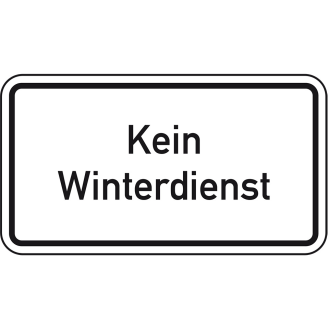 Hinweisschild Kein Winterdienst, Aluminium RA0, reflektierend, 330x600mm-Beschreibung lesen