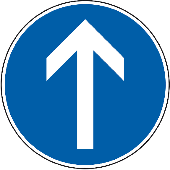 Verkehrszeichen Fahrtrichtung geradeaus, Nr.209-30, Aluminium RA0, reflektierend, Ø 600mm, DIN 67520 Verkehrszeichen Fahrtrichtung geradeaus, Nr.209-30, Aluminium RA0, reflektierend, Ø 600mm, DIN 67520-Beschreibung lesen