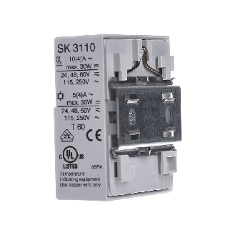 Thermostat pour armoires électriques 71x71x33,5mm (LxHxP) - SK 3110.000-Lire la description