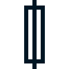 Symbol Sicherung, für Blindschaltbilder, Folie, selbstklebend, 50x18 mm