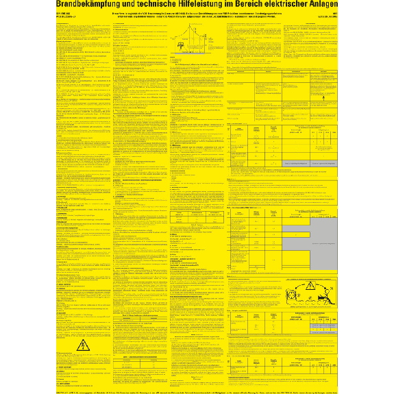 Aushang Brandbekämpfung von Bränden in elektronischen Anlagen, VDE, Kunststoff, 500x700mm, VDE Aushang Brandbekämpfung von Bränden in elektronischen Anlagen, VDE, Kunststoff, 500x700mm, VDE-Beschreibung lesen