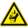 Warnschild Warnung vor Quetschgefahr, RoHS konform, Folie, SL 50mm, 10/Bogen, DIN EN ISO 7010 W030 Warnschild Warnung vor Quetschgefahr, RoHS konform, Folie, SL 50mm, 10/Bogen, DIN EN ISO 7010 W030