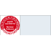 Kabelprüfplakette geprüft nach BGV A3 NP, 24-29, rot, Folie, 20x100mm, 8/Bogen