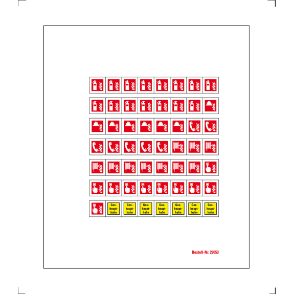 Minisymbol-Sammelbogen Brandschutz II, Folie, selbstklebend, 8mm, 56/Bogen, ASR A1.3, DIN EN ISO 7010 Minisymbol-Sammelbogen Brandschutz II, Folie, selbstklebend, 8mm, 56/Bogen, ASR A1.3, DIN EN ISO 7010-Beschreibung lesen