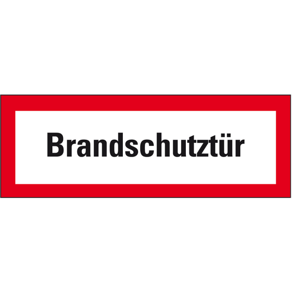 Feuerwehrzeichen Brandschutztür, Folie, selbstklebend, 210x74mm, DIN 4066 Feuerwehrzeichen Brandschutztür, Folie, selbstklebend, 210x74mm, DIN 4066-Beschreibung lesen
