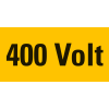 Warnschild 400 Volt, RoHS konform, Folie, selbstklebend, 52x26mm, 10/Bogen Warnschild 400 Volt, RoHS konform, Folie, selbstklebend, 52x26mm, 10/Bogen