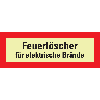 PERMALIGHT power langnachleuchtend Feuerwehrschild Feuerlöscher für elektrische Brände, Folie, 210x74mm PERMALIGHT power langnachleuchtend Feuerwehrschild Feuerlöscher für elektrische Brände, Folie, 210x74mm