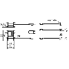 Kit 1 LED, 2 W, 230 Vac, driver câble 2m et câble prise 2m - K3LED2W