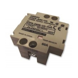 Cartouche de rechange TRIAC 60A pour G3PA-260B-VD - G32A-A60-VD 5-24VDC-Lire la description
