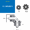 KKM451624 - 16/24 denti - Modulo: 4,5 - Diametro primitivo: 72mm - Diametro esterno: 81mm - Larghezza dente: 20mm