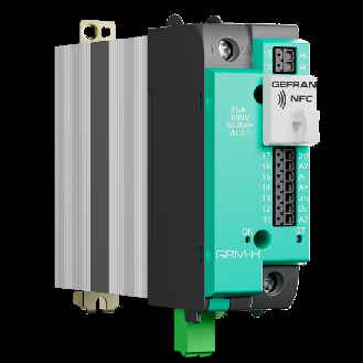 Contrôleur de puissance 90A-480VAC, 0-10V, 4-20mA, PWM, L, Vent 230V - GRM-H-90-48-AN-OL-FAN60-0-0-0-0-Lire la description