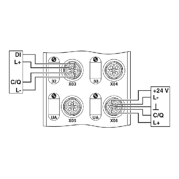 Répartiteur 4xM12, Ethernet/IP, IO-Link - AXL E EIP IOL8 DI4 M12 6P-Lire la description